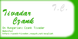tivadar czank business card